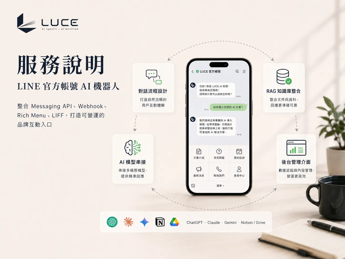 AI 機器人 / 客服 LINE BOT 服務說明